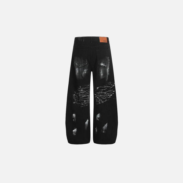 Metro Black Diamond Stellar Mosaic Bell Leg Denim alternatif görünüm