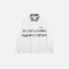 Urban-Edge Color Block Stand Collar Long Sleeve T-Shirt