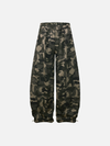 Wide Leg Orman Baskılı Jogger, önden görünüm — Navra Wear