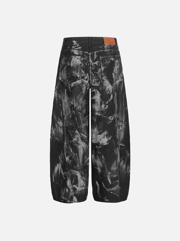 Paint Splatter Painted Heavy-Duty Rebel Denim alternatif görünüm