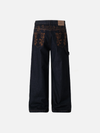 Metro Western Plant Letter Printed Denim