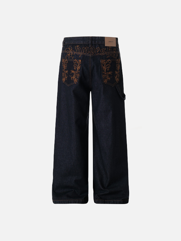 Metro Western Plant Letter Printed Denim alternatif görünüm