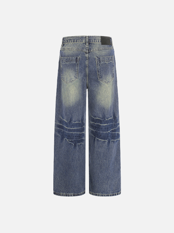Modern Brand Wash Denim Bell Leg Denim alternatif görünüm