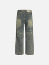 Fashionable Rinse Faded Denim Classic Leg Denim