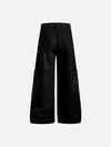 Classic European Style Willow Nail Bell Leg Utility Denim