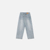 Front view of the blue Urban Straight-Leg Jeans in a gray background