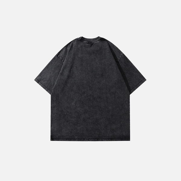 Faded Era Spiny Mask Illustrated Noir-Edge T-Shirt alternatif görünüm
