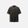 City-Block Torn-Vibe Fragment Ripped Mono-Color Color T-Shirt
