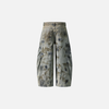 2000s Durable Relaxed Bell Leg Denim