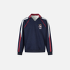 Panel Contrast Fleece V-Neck