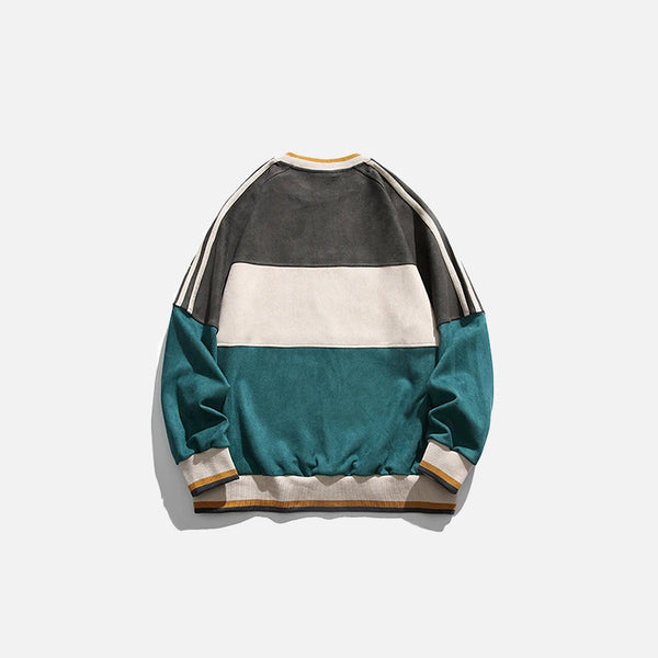 Active Block Relaxed Sweatshirt alternatif görünüm