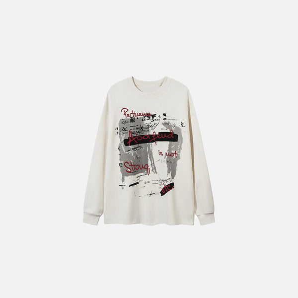 Drive Abstract Print Sweatshirt alternatif görünüm