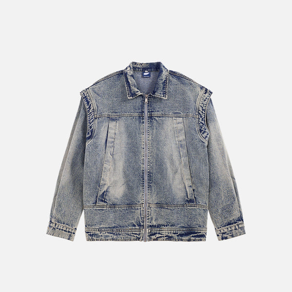 Faded Sandy Denim Jacket alternatif görünüm