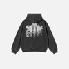 Oversize Faded Skeleton Graphic Urban Beat Sweatshirt
