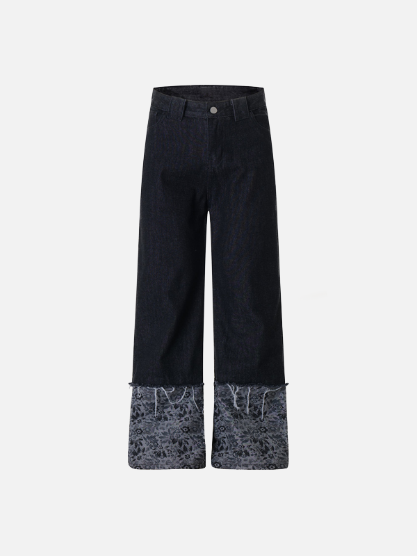 Metro Fur Edge Turn Up Denim