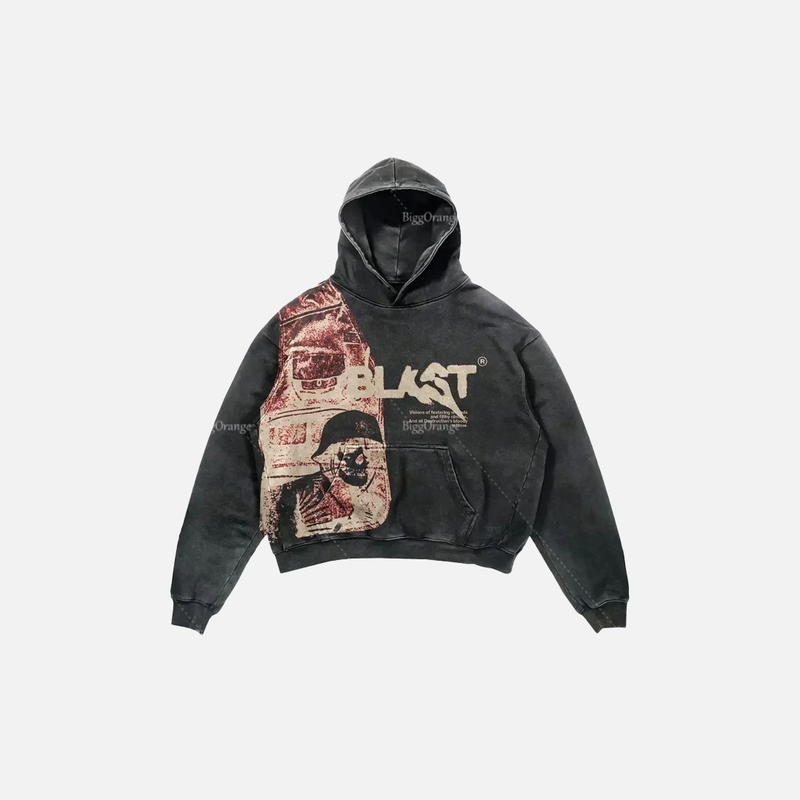 Metro Classic Dark Alphabet Skull Sweatshirt