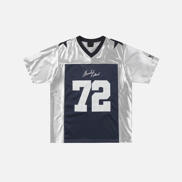 Street-Culture Sewn-Detail Five-Point Quilted Sport T-Shirt