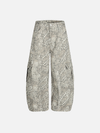 Heritage Grunge Tiger Print Woven Denim Jeans