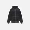 Washed Stitch Soft Zip Hood