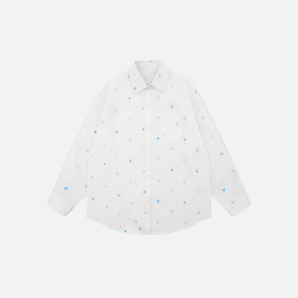 Constellation Print Spring Casual Shirt