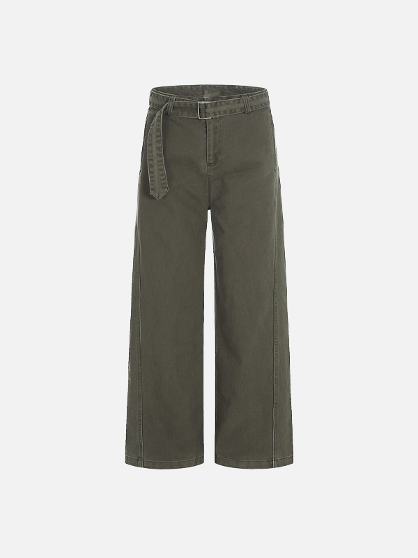 Belted Terrain Wide-Leg