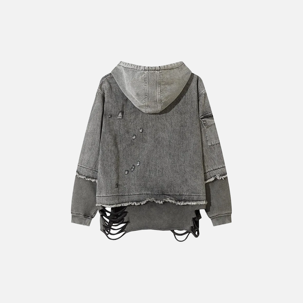 Oversized Heritage Urban Beat Faded Sweatshirt alternatif görünüm