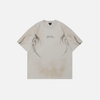 Big-Silhouette Off-Duty Designed Hip Hop Short Sleeve T-Shirt