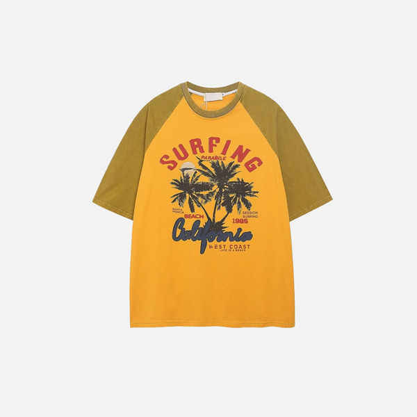 Cute Drop-Shoulder Plush Fragment Print T-Shirt alternatif görünüm