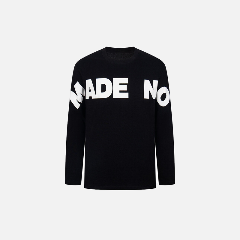 Iced Stand-Out Letter Print Long Sleeve T-Shirt