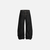 Plain Tone Classic Dark Relaxed Bell Leg Denim