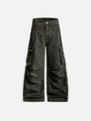 Metro Pintuck Design Bell Leg Denim