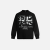 Print Letter Black Cotton Signature Long Sleeve T-Shirt
