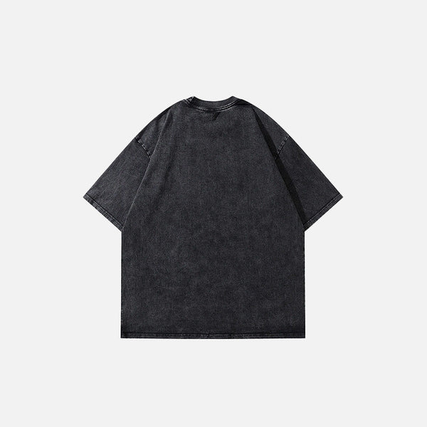Labyrinth Mind Big-Silhouette Obsidian T-Shirt alternatif görünüm