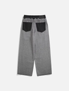 Western Style Utility Reverse Contrast Color Denim