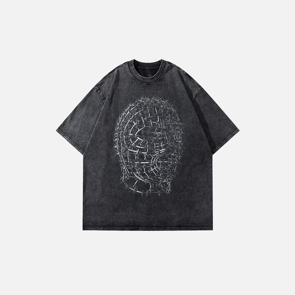 Faded Era Spiny Mask Illustrated Noir-Edge T-Shirt