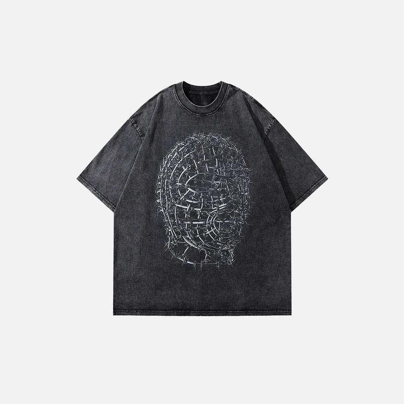 Faded Era Spiny Mask Illustrated Noir-Edge T-Shirt