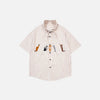 Kitty Stripe Cool Short Sleeve Top