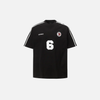 Elevated Turn-Of-Era Patched Pit-Crew Short Sleeve Sport T-Shirt