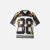 Concrete-Jungle Fire-Burst Illustrated Mesh Jersey Sport T-Shirt