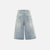 Blown Wide Street Denim Shorts