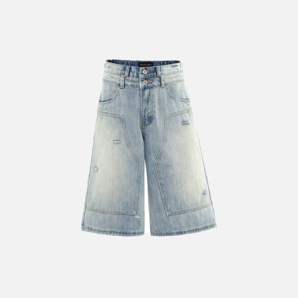 Blown Wide Street Denim Shorts