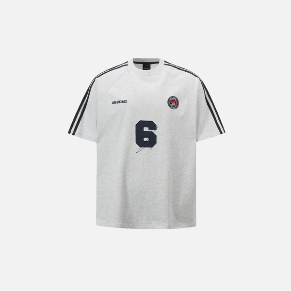 Elevated Turn-Of-Era Patched Pit-Crew Short Sleeve Sport T-Shirt alternatif görünüm