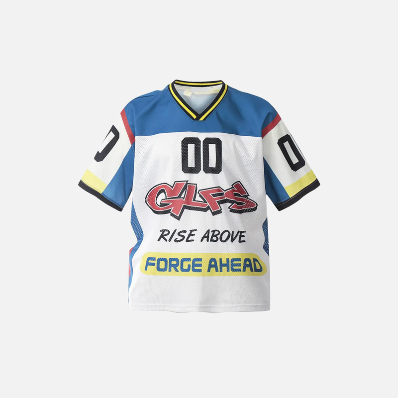 Chic Mosaic Mesh Jersey Hip Sport T-Shirt
