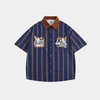 Toon Stitch Pattern Vintage Woven Top
