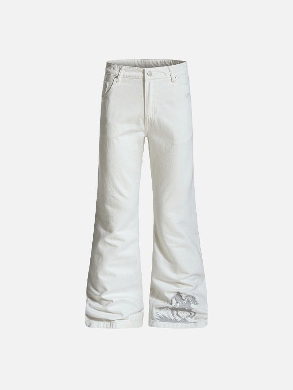 Metro Bell Stitched Abstract Knight Denim