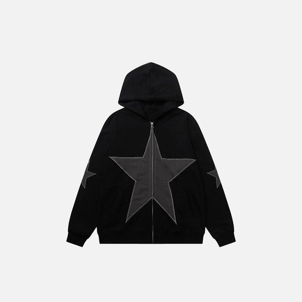 Star Graphic Patch Sweatshirts alternatif görünüm