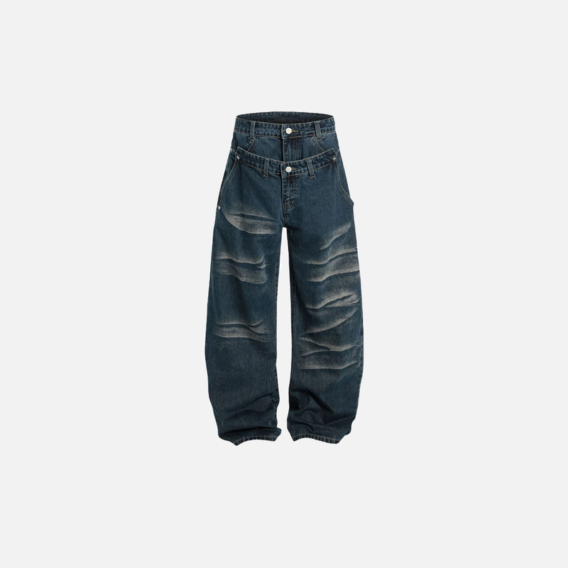 Modern Metro Mosaic Relaxed Bell Leg Denim