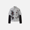Dark Layered Graphic Illusion Long Shirt