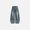 Premium Metro Faded Denim Bell Leg Denim