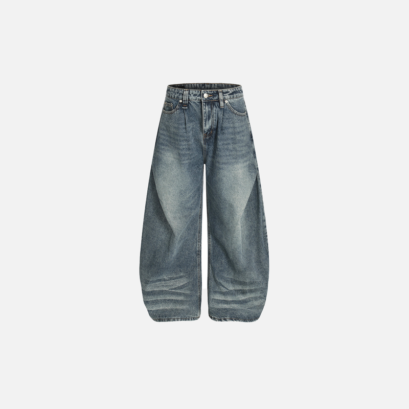 Premium Metro Faded Denim Bell Leg Denim